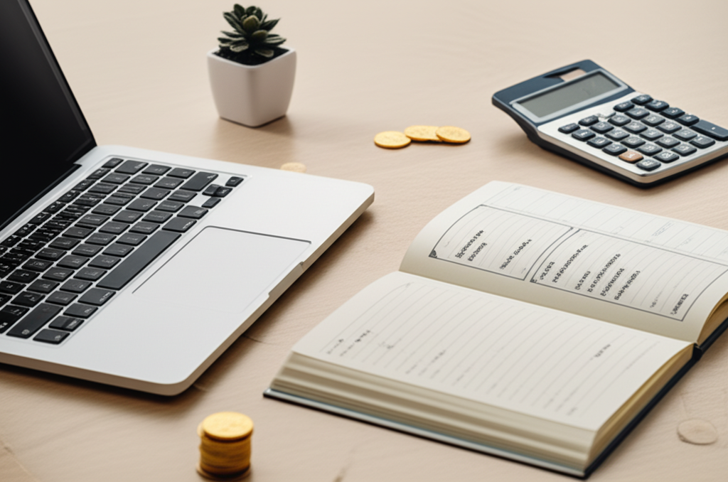 Calm financial planning illustration